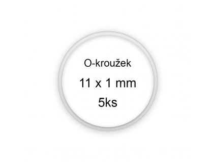 Sada O-kroužků / těsnění 11x1 mm (5ks)