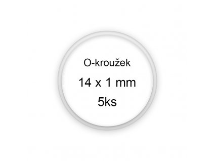 Sada O-kroužků / těsnění 14x1 mm (5ks)