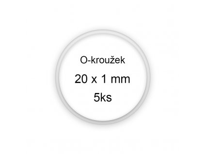 Sada O-kroužků / těsnění 20x1 mm (5ks)