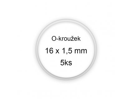 Sada O-kroužků / těsnění 16x1,5 mm (5ks)