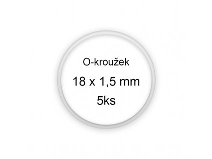 Sada O-kroužků / těsnění 18x1,5 mm (5ks)