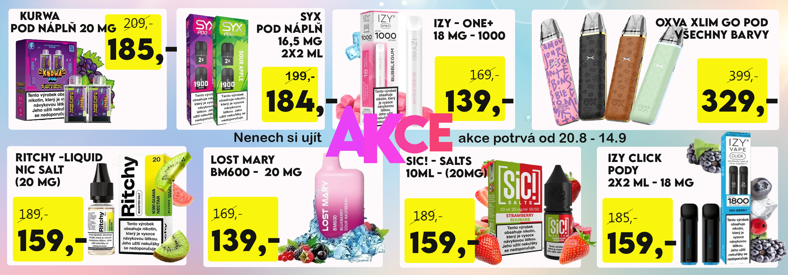 akce  20.8-14.9 2025