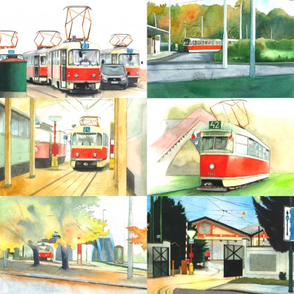 tram pha akvarel