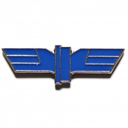 Kovový odznak - OKŘÍDLENÉ KOLO (modrá)