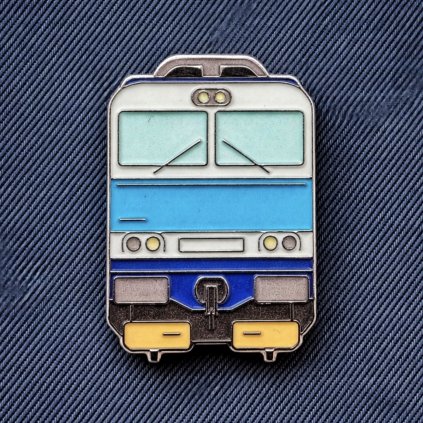 Kovový odznak - Krysa (modrá)