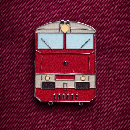 Kovový odznak - Bardotka (rudá)