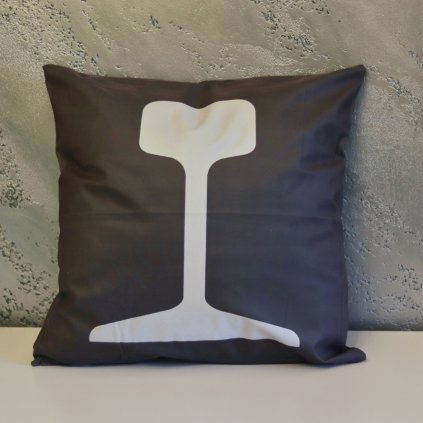 Povlak na polštář - KOLEJNICE