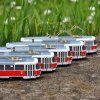Papiermodelle - STRASSENBAHNEN PRAG (5 Stk.) 1:100