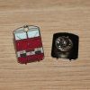 Metal pin - Bardotka (red)
