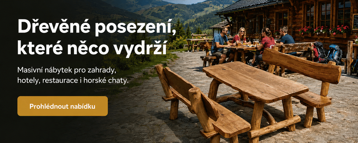 Dřevěné posezení