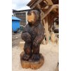 Medvěd 160 cm dřevěná socha