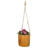 Dřevěný květináč - závěsný