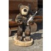 Vítací medvěd dřevěná socha