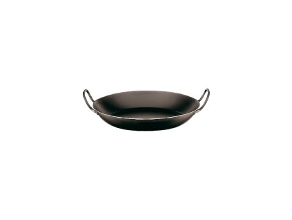 PÁNEV PAELLA - 2 DRŽADLA - ČERNÁ OCEL, průměr 60 cm