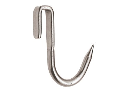 HÁK NA MASO - ZAHNUTÝ - délka 12 cm (10 ks)