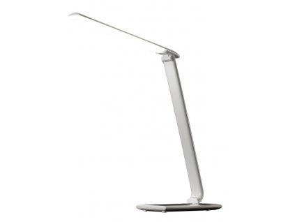 Solight LED stolní lampička stmívatelná, 9W, volba teploty světla, USB, bílý lesk
