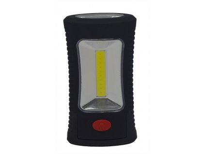 Solight LED svítilna pracovní, 3W COB + 3 SMD LED, hák + magnet, 3 x AAA