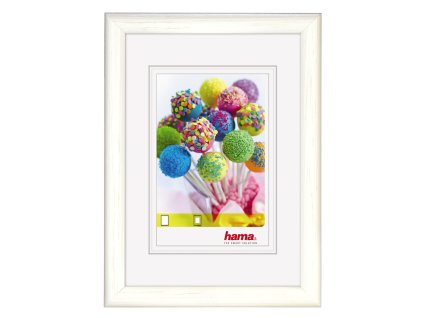 Hama rámeček dřevěný CANDY, bílá, 20x30 cm