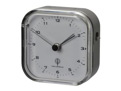 Hama RC 670 Radio Controlled Alarm Clock, grey