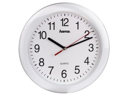 Hama nástěnné hodiny PP-250 Quartz, bílé