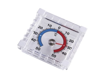 Hama analogový okenní teploměr, hranatý, 7,5 cm