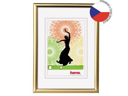 Hama rámeček plastový MADRID, zlatý matný, 15x20cm