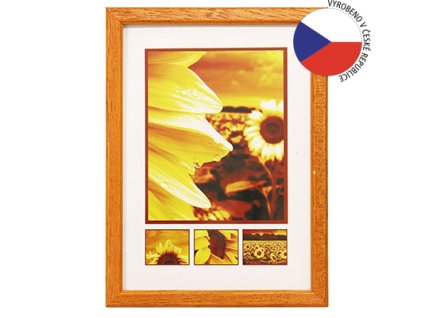 Hama rámeček dřevěný TRAVELLER II, oranžová, 29,7x42 cm