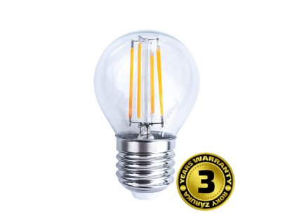 Solight LED žárovka retro, miniglobe, 4W, E27, 3000K, 360°, 440lm