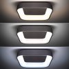 Solight LED stropní světlo čtvercové Treviso, 48W, 2880lm, stmívatelné, dálkové ovládání, šedá