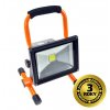 Solight LED reflektor 20W, přenosný, nabíjecí, 1600lm, oranžovo-černý