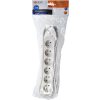 Solight prodlužovací přívod, 6 zásuvek, bílý, 3m
