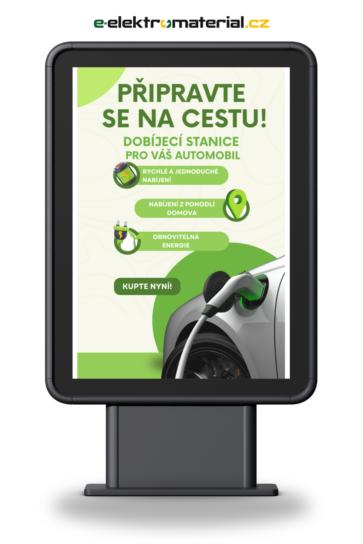 DOBÍJECÍ STANICE PRO ELEKTROMOBILY A ELEKTROKOLA