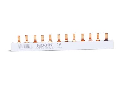 NOARK BBP 3L 10 M12 EU - Propojovací lišta pro úzké jističe NOARK, 3f, 12mod. (111406)