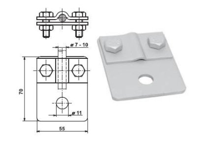 TREMIS SP1 Cu (V635) Svorka připojovací Cu (hromosvod)