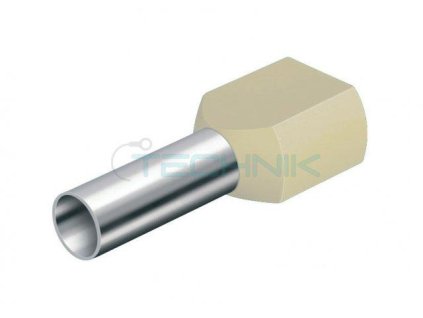 TECHNIK ELEKTRO DD 10-14 - Dutinka dvojitá,průřez 2x10mm2/délka 14mm,dle DIN46228,sl.kost