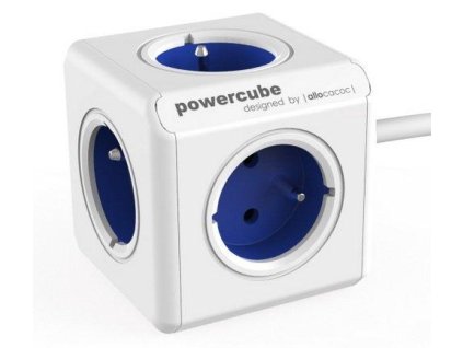 PowerCube Extended, prodlužovací zásuvka, 1,5 m, modrá