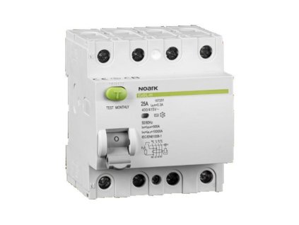 NOARK Ex9L-N 4P 16A AC 100mA - Proudový chránič 6kA typ AC (108334)