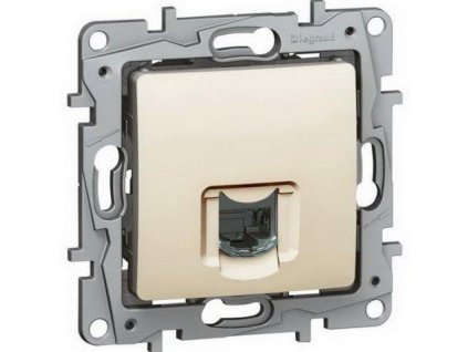 LEGRAND Niloé zásuvka datová 1xRJ45 Cat 6 UTP béžová 664873