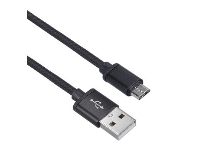 Solight USB kabel, USB 2.0 A konektor - USB B micro konektor, blistr, 1m