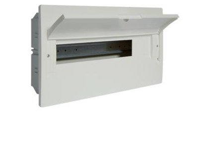 HAGER VR118PD - Rozvaděč zapuštěný cosmos, IP40, 1-řadý, 18 mod., plná dvířka