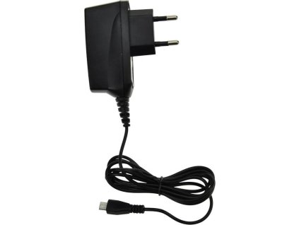 SOLIGHT USB nabíjecí adaptér, kabel s USB Typ-C konektorem, 5V/3A, AC 230V, černý DC61 VÝPRODEJ