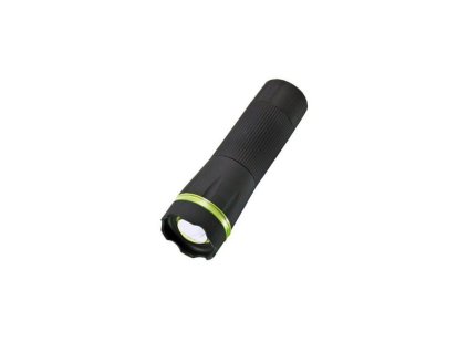 SOLIGHT LED svítilna, 1W LED, fokus, protiskluzový povrch, 3 x AAA, černá (WL07A) VÝPRODEJ