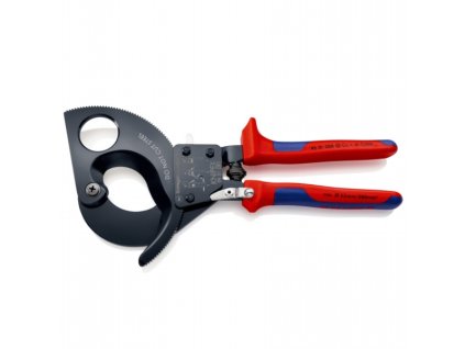 KNIPEX 9531280 NŮŽKY NA KABELY RÁČNOVÉ DÉLKA 280MM. MAX. STŘIŽNÝ PRŮM 52MM