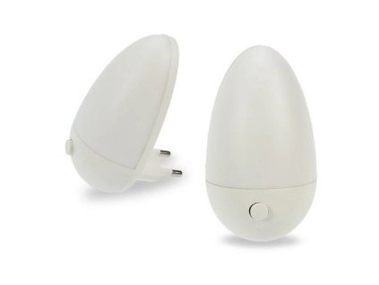 SOLIGHT noční LED světélko oblé, 0,5W, bílé, 230V, vypínač(WL903) VÝPRODEJ