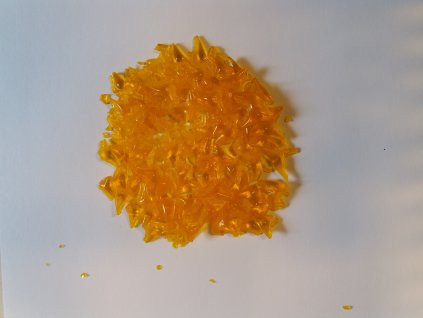 skleněná drť č.35 oranžovohnědá1