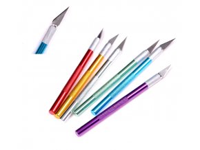 Hrnčířský nůž - nožík kovový barevný