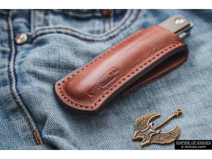 Case N.C.CUSTOM for FOLDING KNIFE BROWN