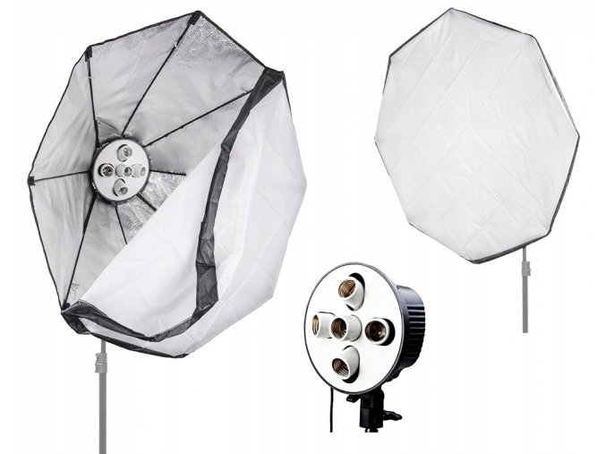 Softbox osmiokatny OCTA 90cm na 5 zarowek E27