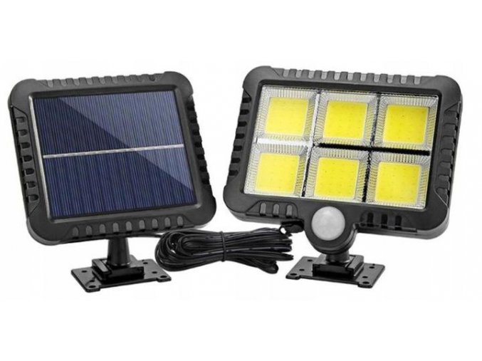 Azaris A07 Solární nástěnné světlo s PIR čidlem 120LED 1ks