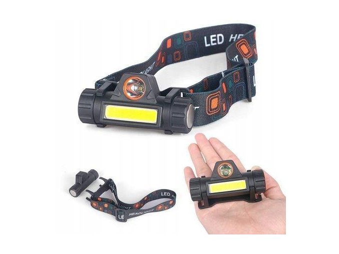 Ledos 01  USB čelovka COB LED